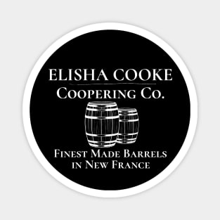 Elisha Cooke Coopering Co Barrels New France Magnet